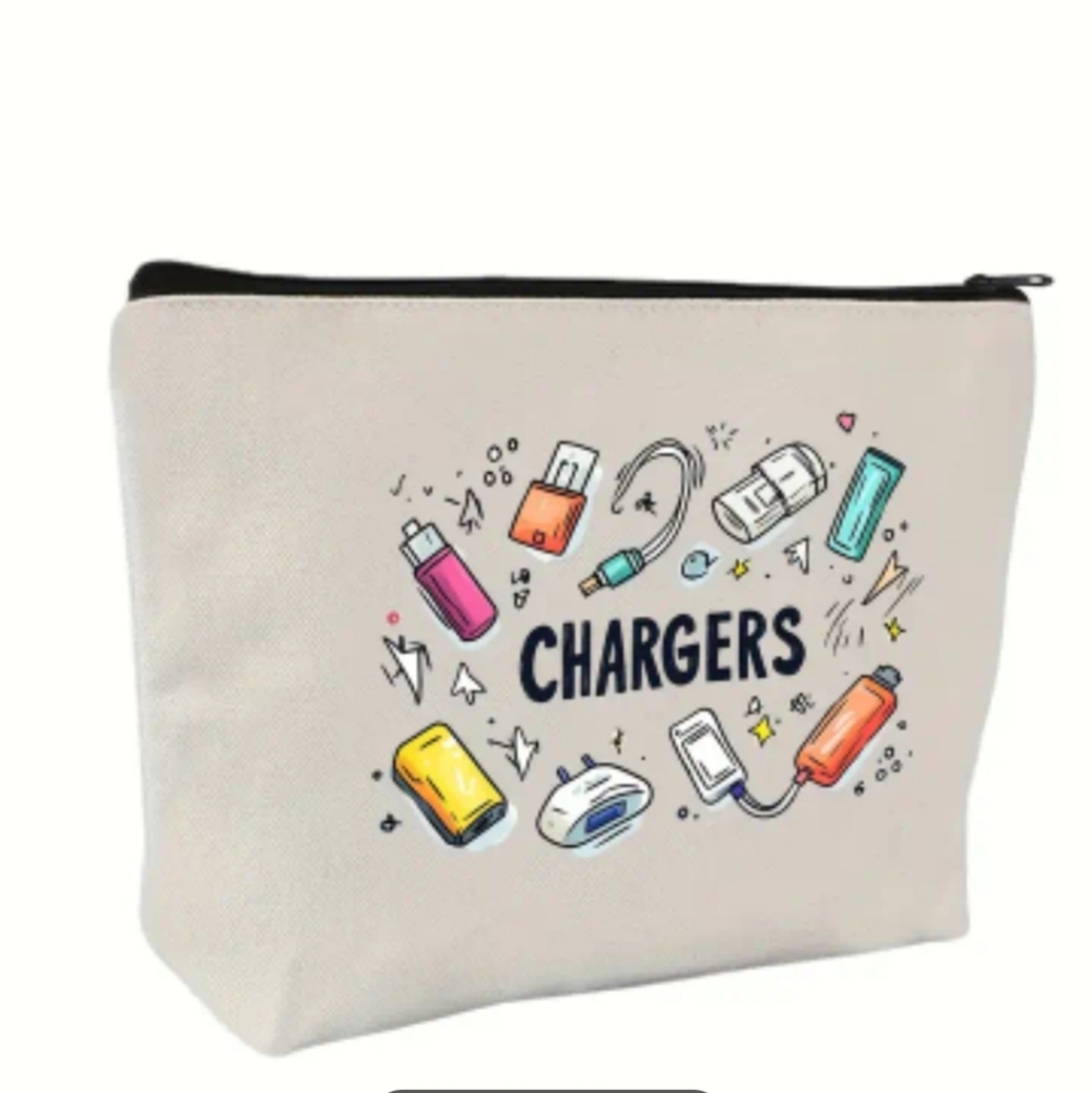 ✨️3 FOR 28✨️ 🆕️🔋CANVAS CHARGERS STORAGE BAG🔋